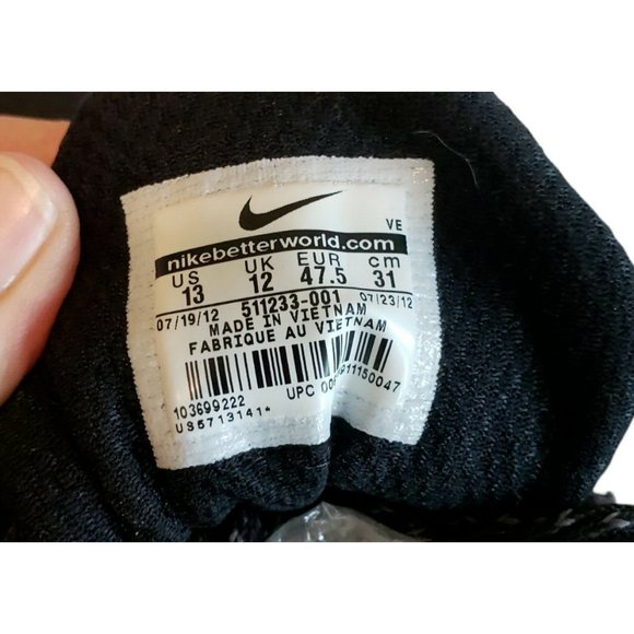 Nike Mens 516864-001 Air Alvord 10 Round Toe Black Athletic Running Shoes Sz 13 main image 6